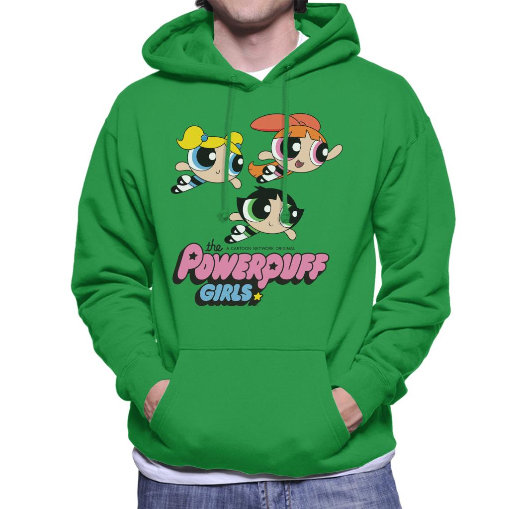 Powerpuff Girls Trio Smiling Flying Men's Hooded Sweatshirt product image 6