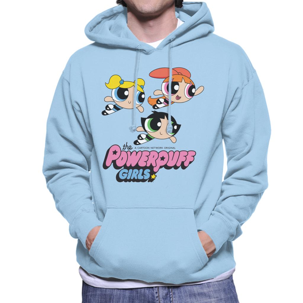 Powerpuff Girls Trio Smiling Flying Men's Hooded Sweatshirt product image 4