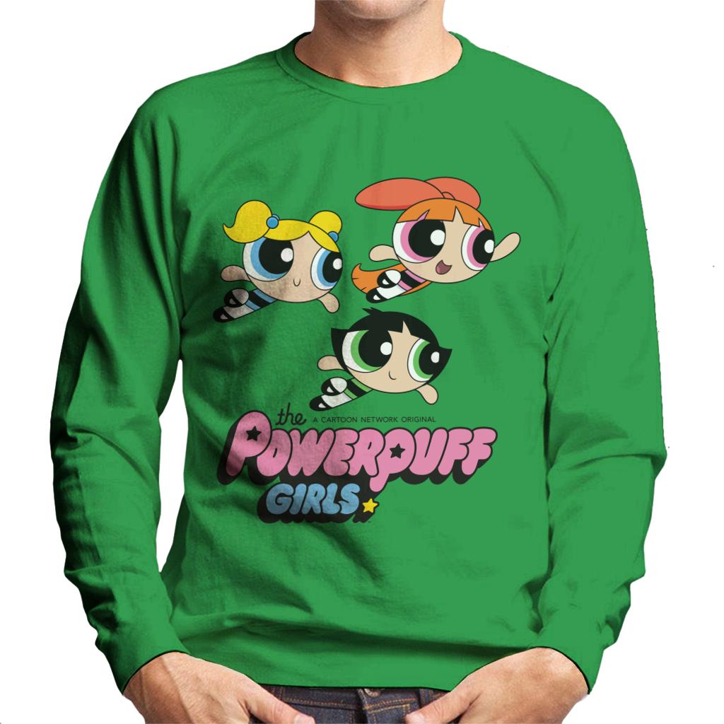 Powerpuff Girls Trio Smiling Flying Men's Sweatshirt product image 6