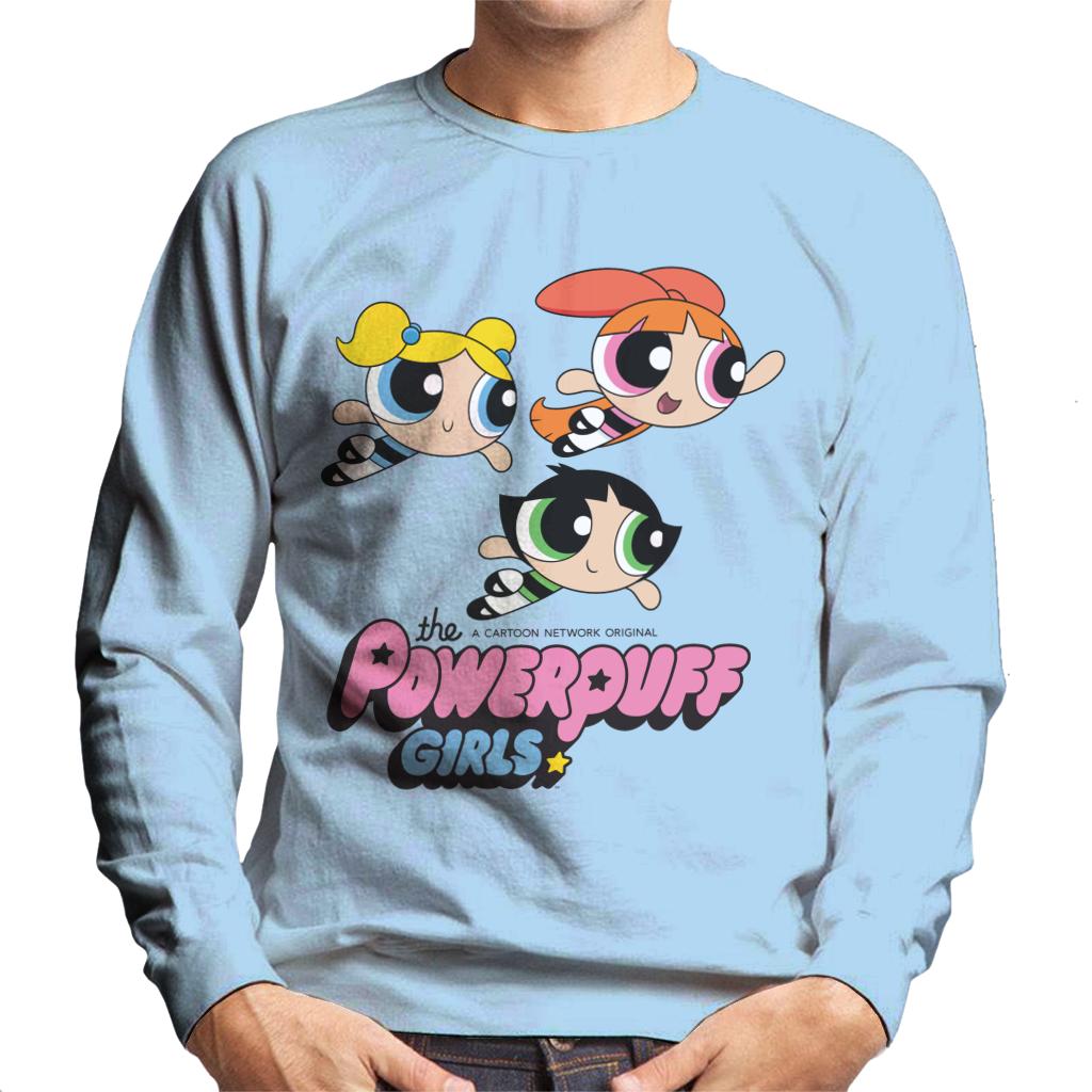 Powerpuff Girls Trio Smiling Flying Men's Sweatshirt product image 4
