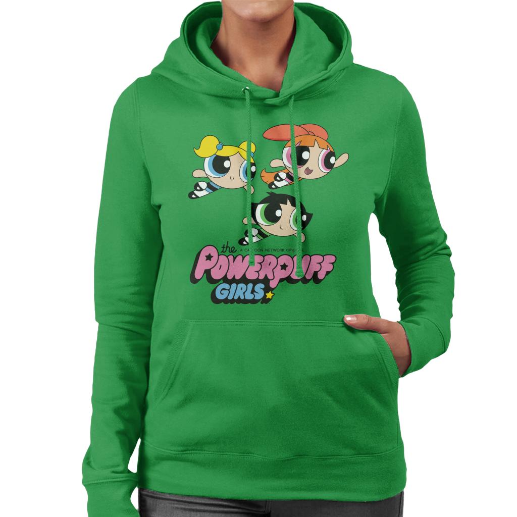 Powerpuff Girls Trio Smiling Flying Women's Hooded product image 6