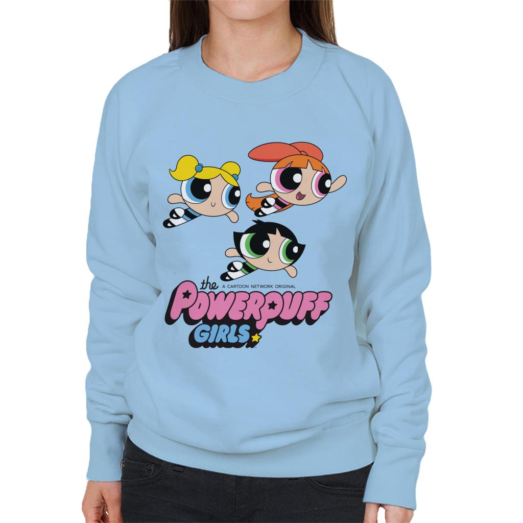 Powerpuff Girls Trio Smiling Flying Women's Sweatshirt product image 4