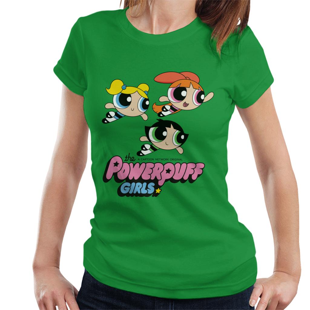 Powerpuff Girls Trio Smiling Flying Women's T-Shirt product image 6