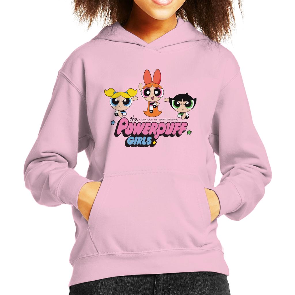 Powerpuff Girls Trio Blossom Jump Kid's Hooded Sweatshirt product image 6