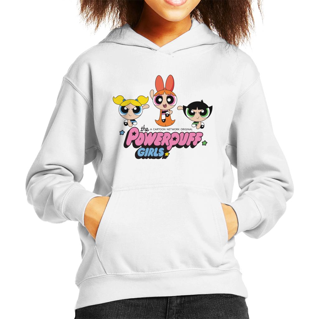 Powerpuff Girls Trio Blossom Jump Kid's Hooded Sweatshirt product image 4