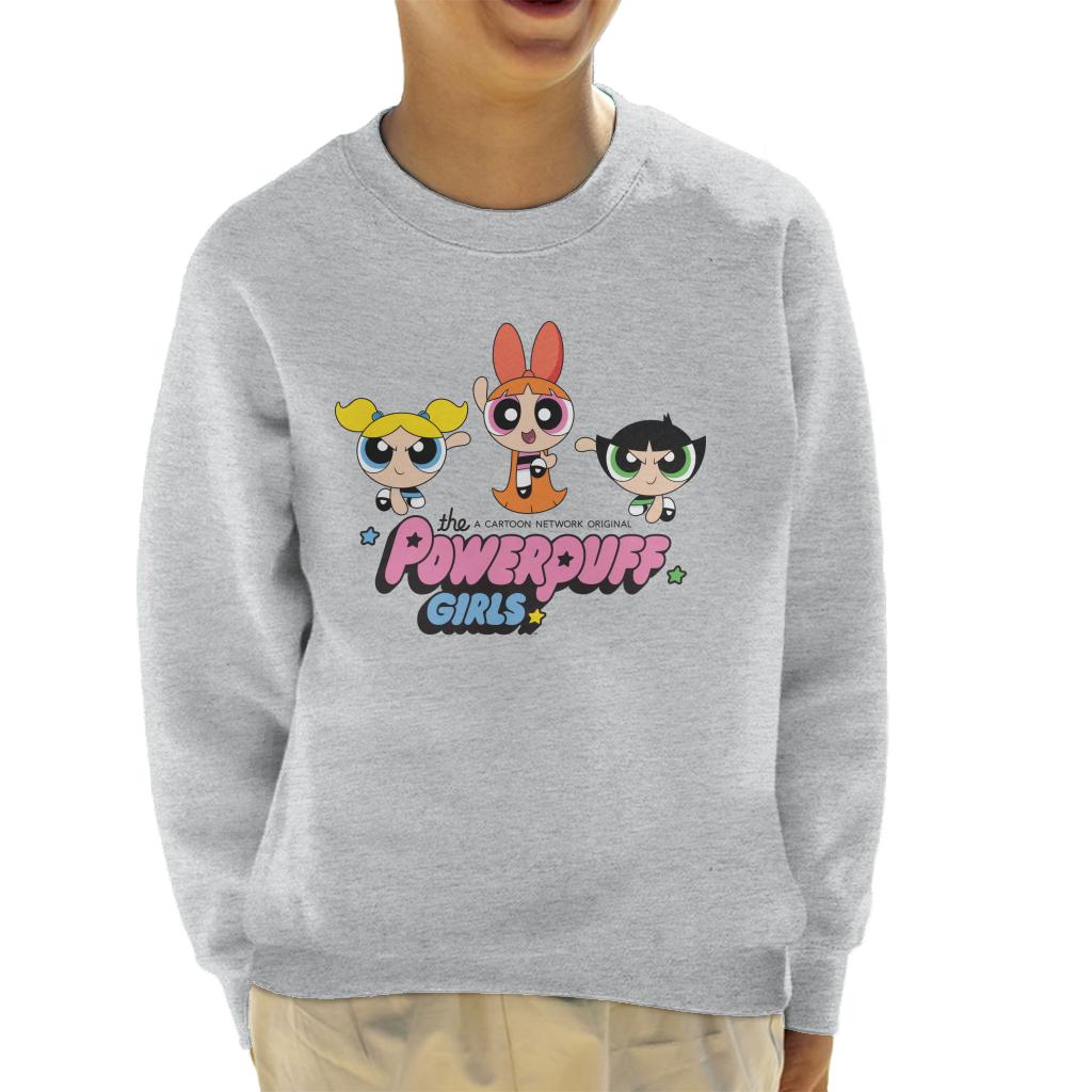 Powerpuff Girls Trio Blossom Jump Kid's Sweatshirt product image 1