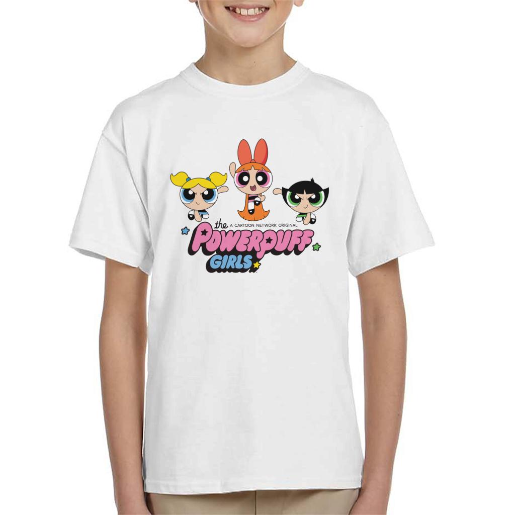 Powerpuff Girls Trio Blossom Jump Kid's T-Shirt product image 4