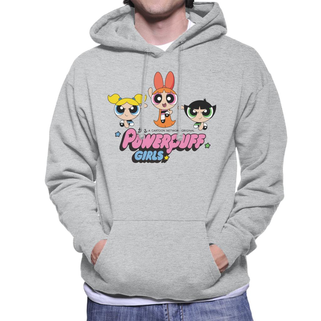Powerpuff Girls Trio Blossom Jump Men's Hooded Sweatshirt product image 1