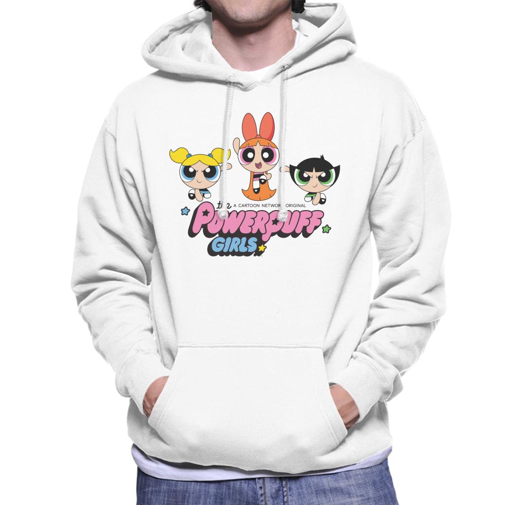 Powerpuff Girls Trio Blossom Jump Men's Hooded Sweatshirt product image 4