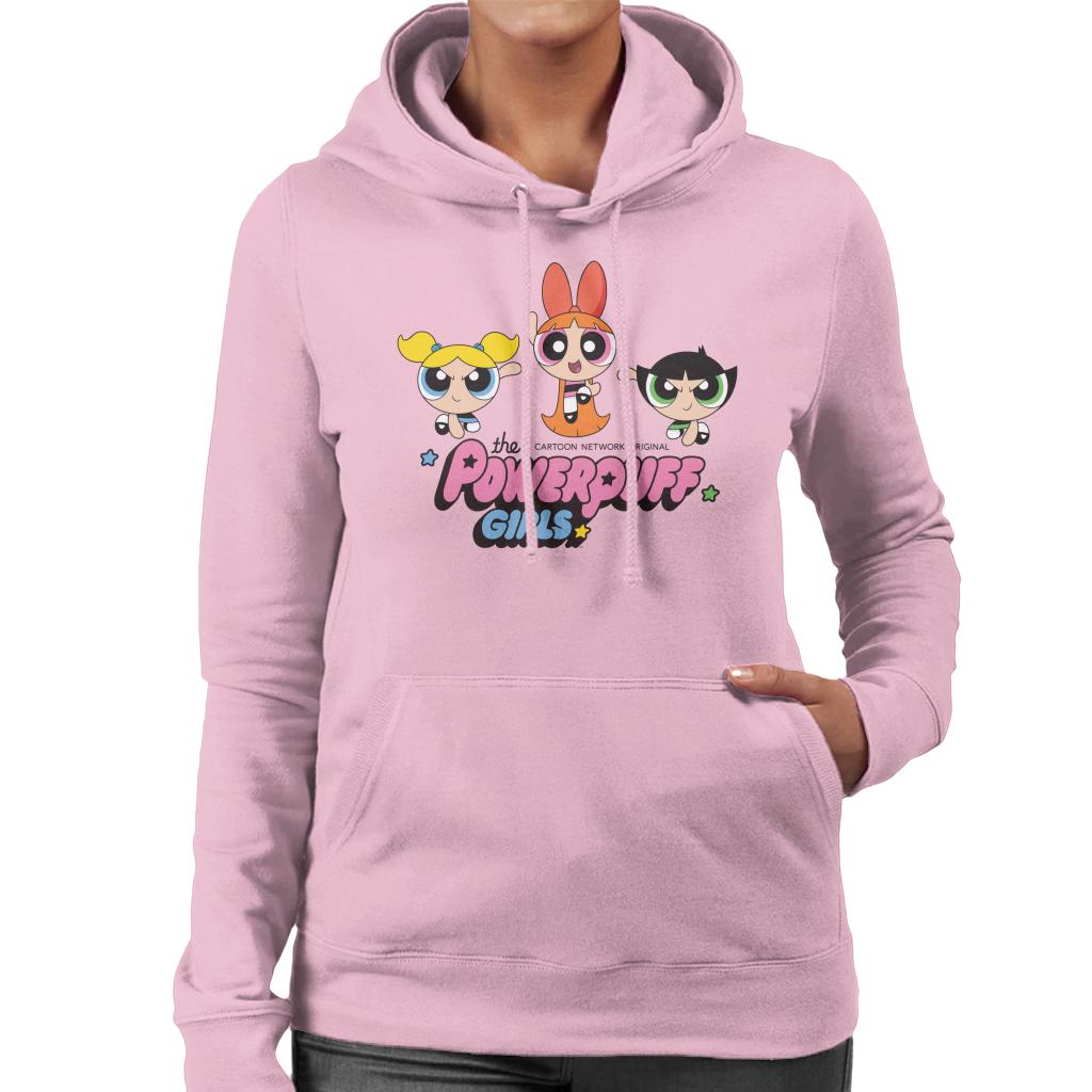 Powerpuff Girls Trio Blossom Jump Women's Hooded Sweatshirt product image 6