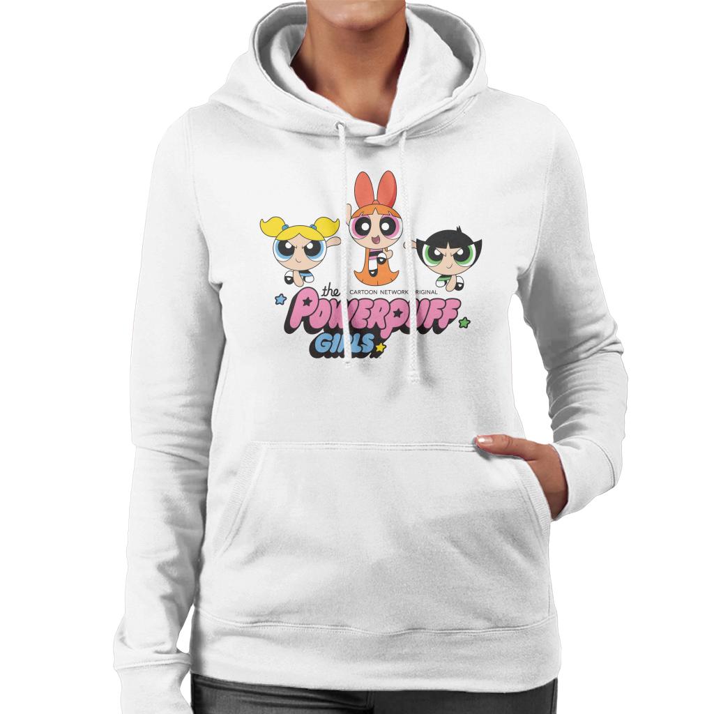 Powerpuff Girls Trio Blossom Jump Women's Hooded Sweatshirt product image 4