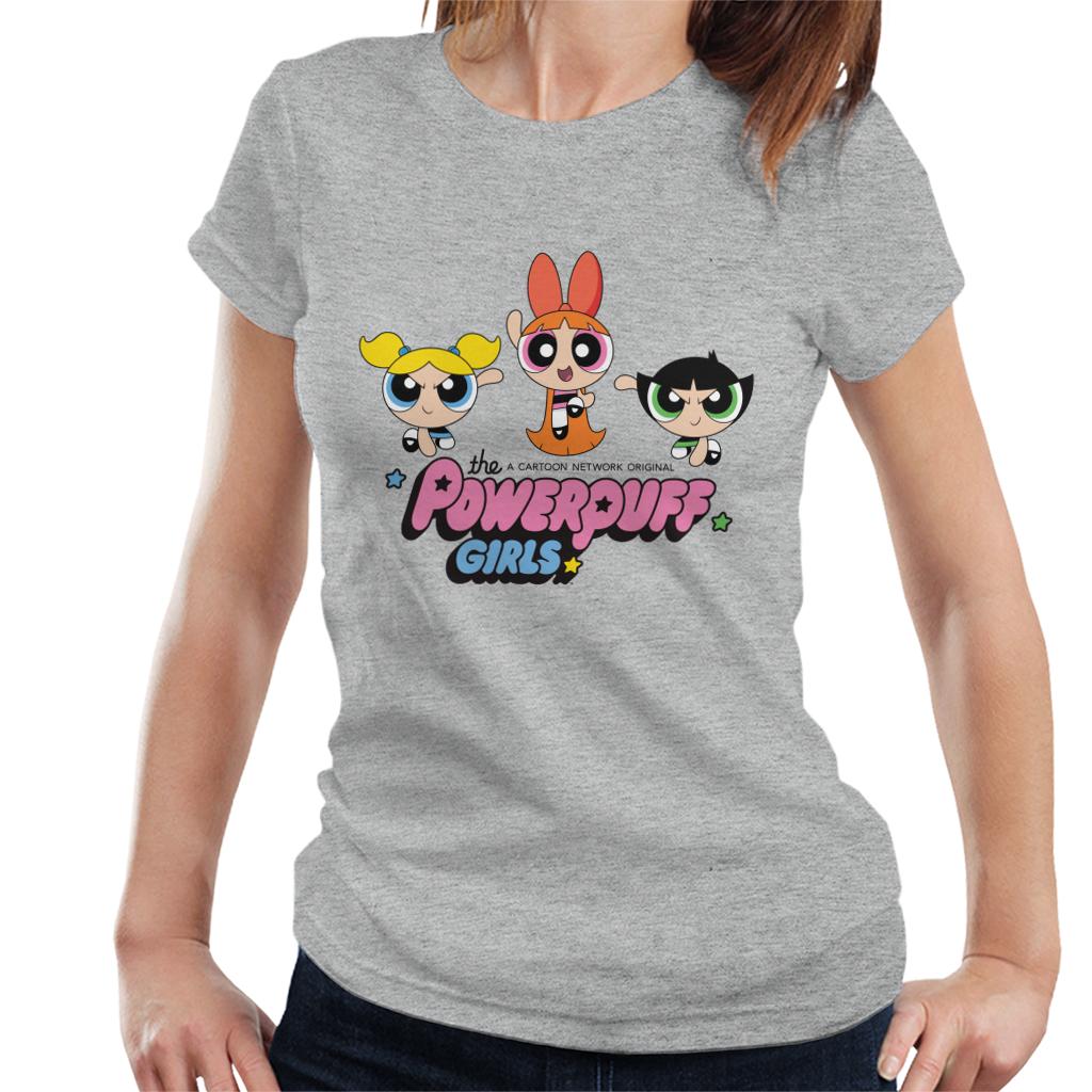 Powerpuff Girls Trio Blossom Jump Women's T-Shirt product image 1