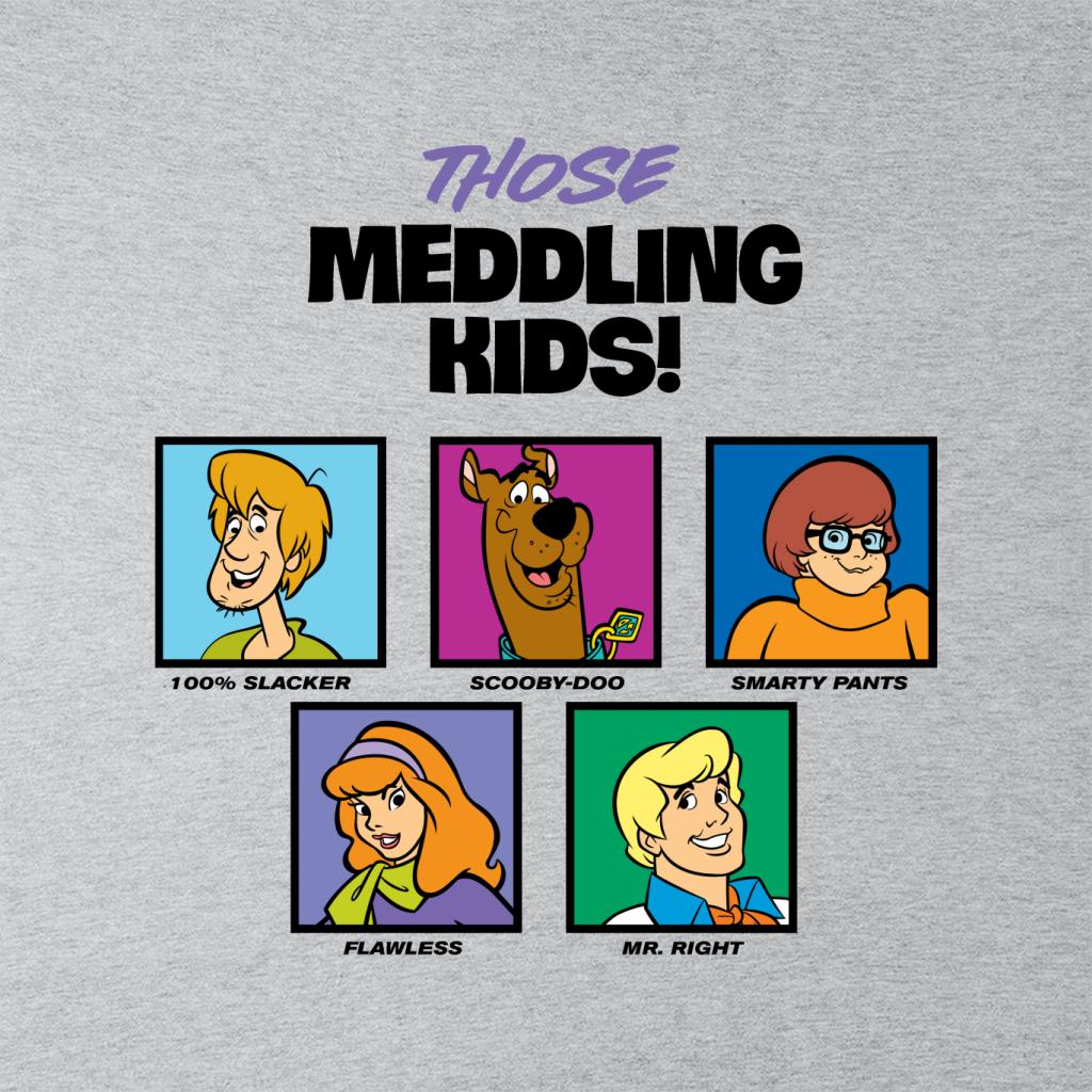 Scooby Doo Those Meddling Kids Character Tiles Men's T-Shirt product image 2