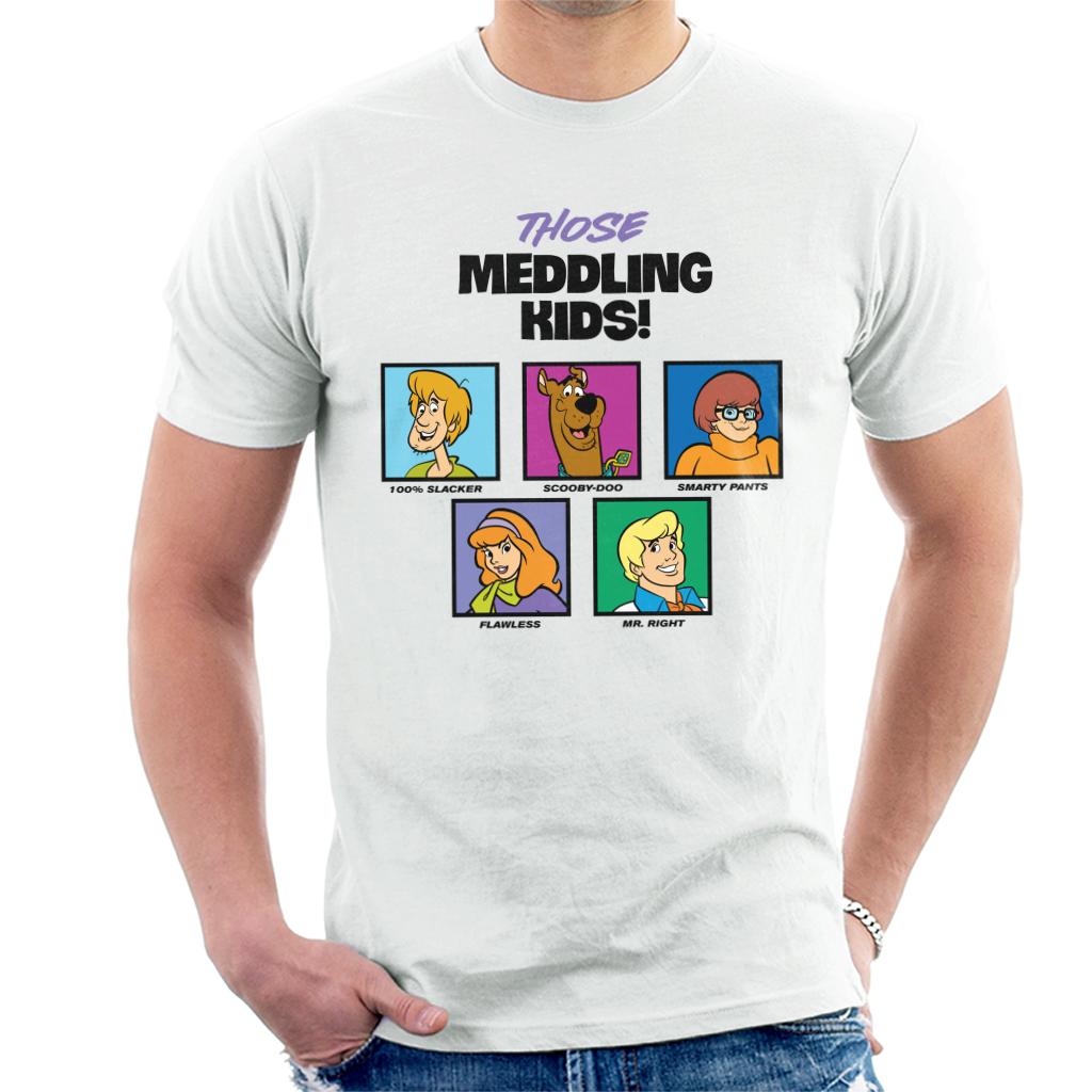 Scooby Doo Those Meddling Kids Character Tiles Men's T-Shirt product image 4