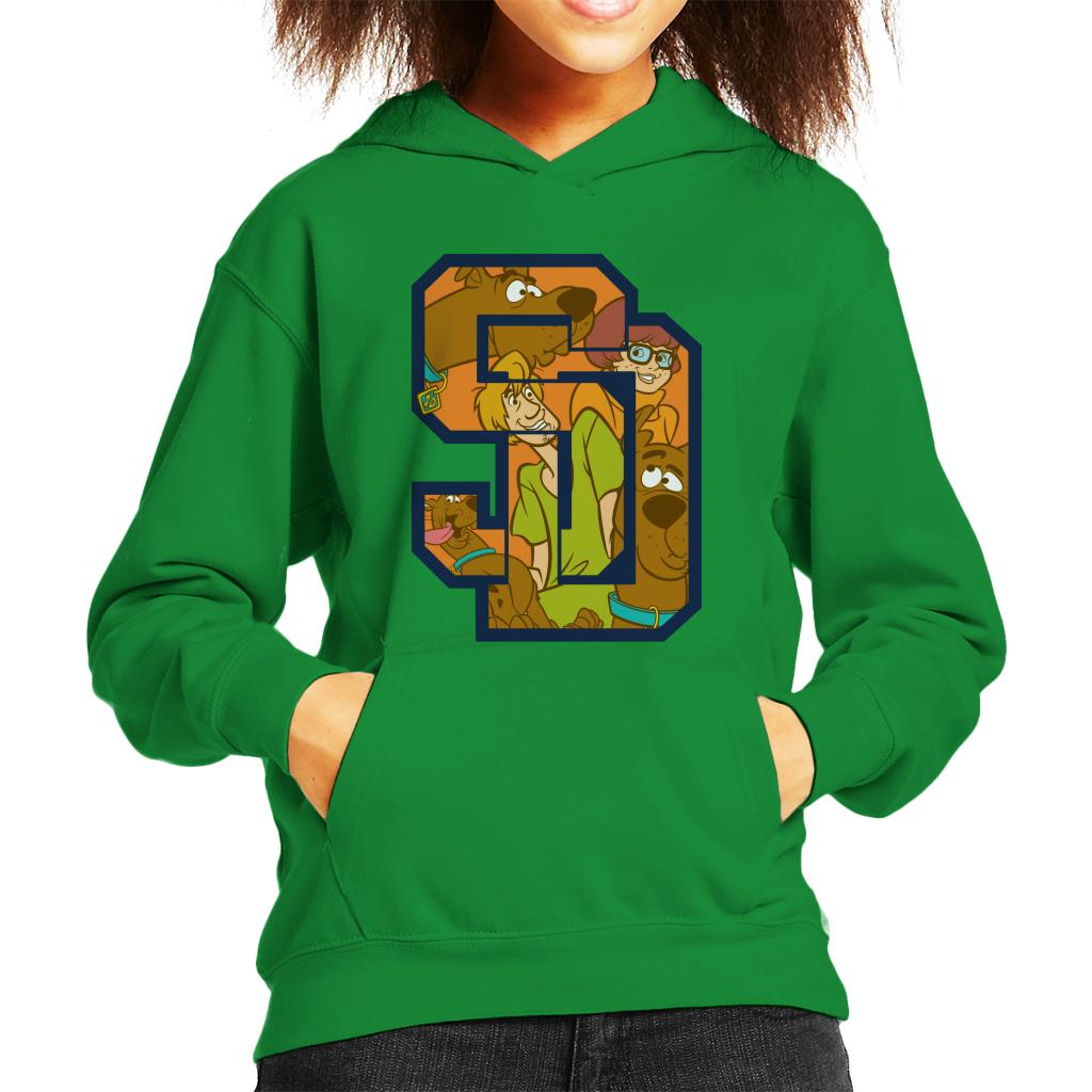 Scooby Doo Interlocking SD Kid's Hooded Sweatshirt product image 6