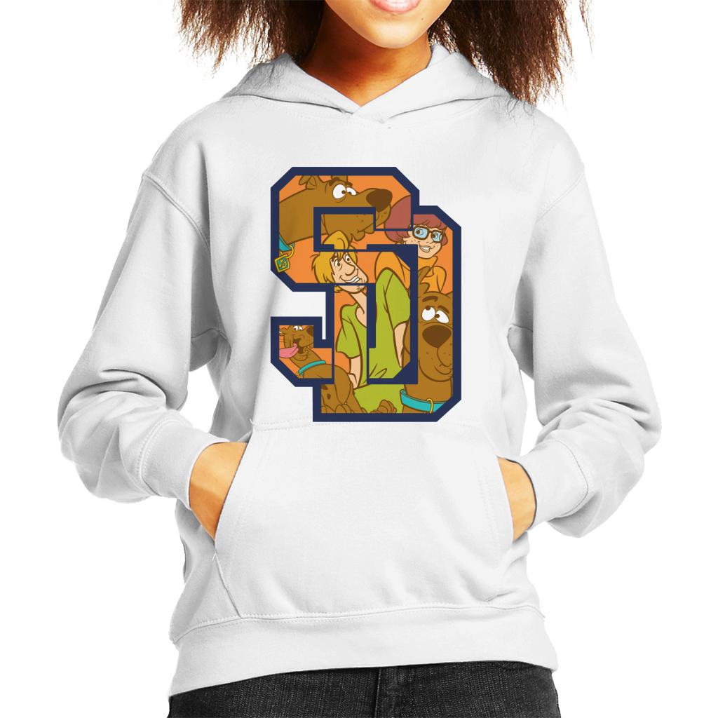 Scooby Doo Interlocking SD Kid's Hooded Sweatshirt product image 4