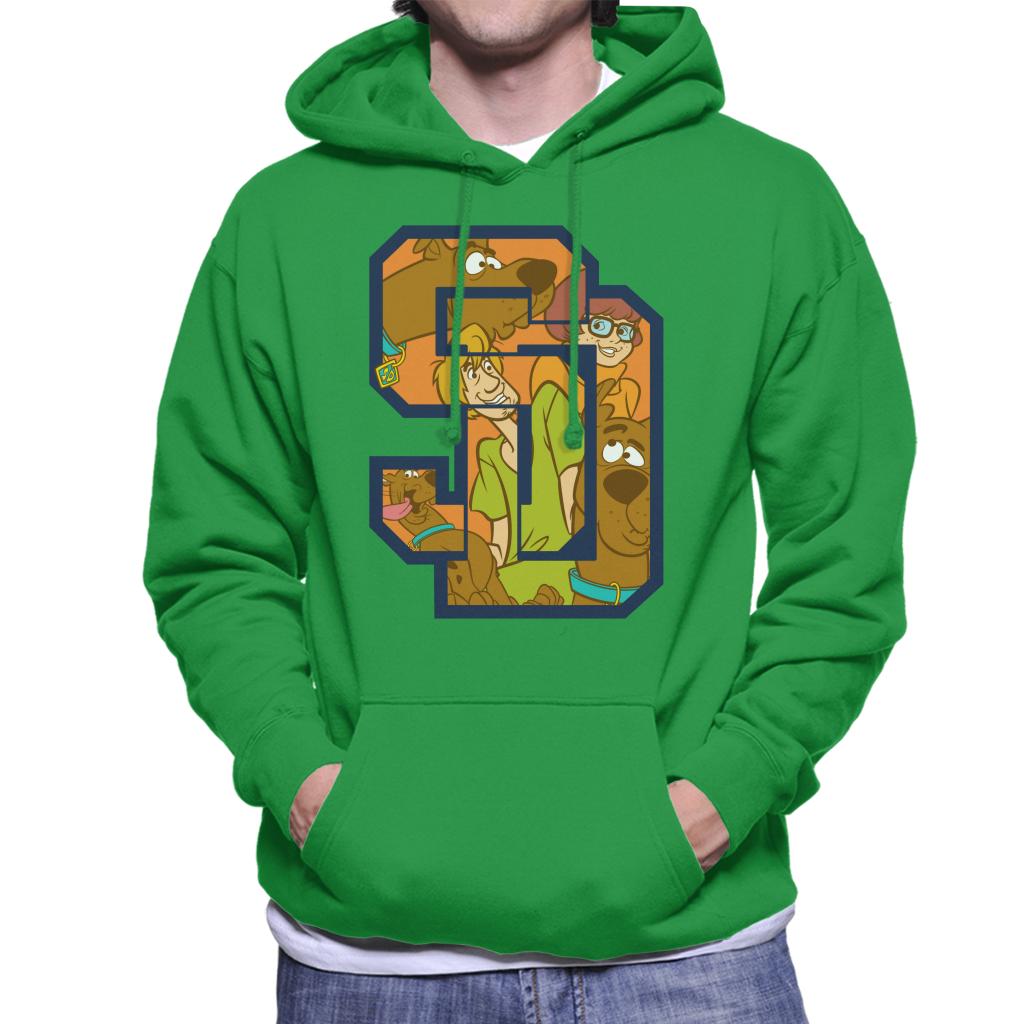 Scooby Doo Interlocking SD Men's Hooded Sweatshirt product image 6