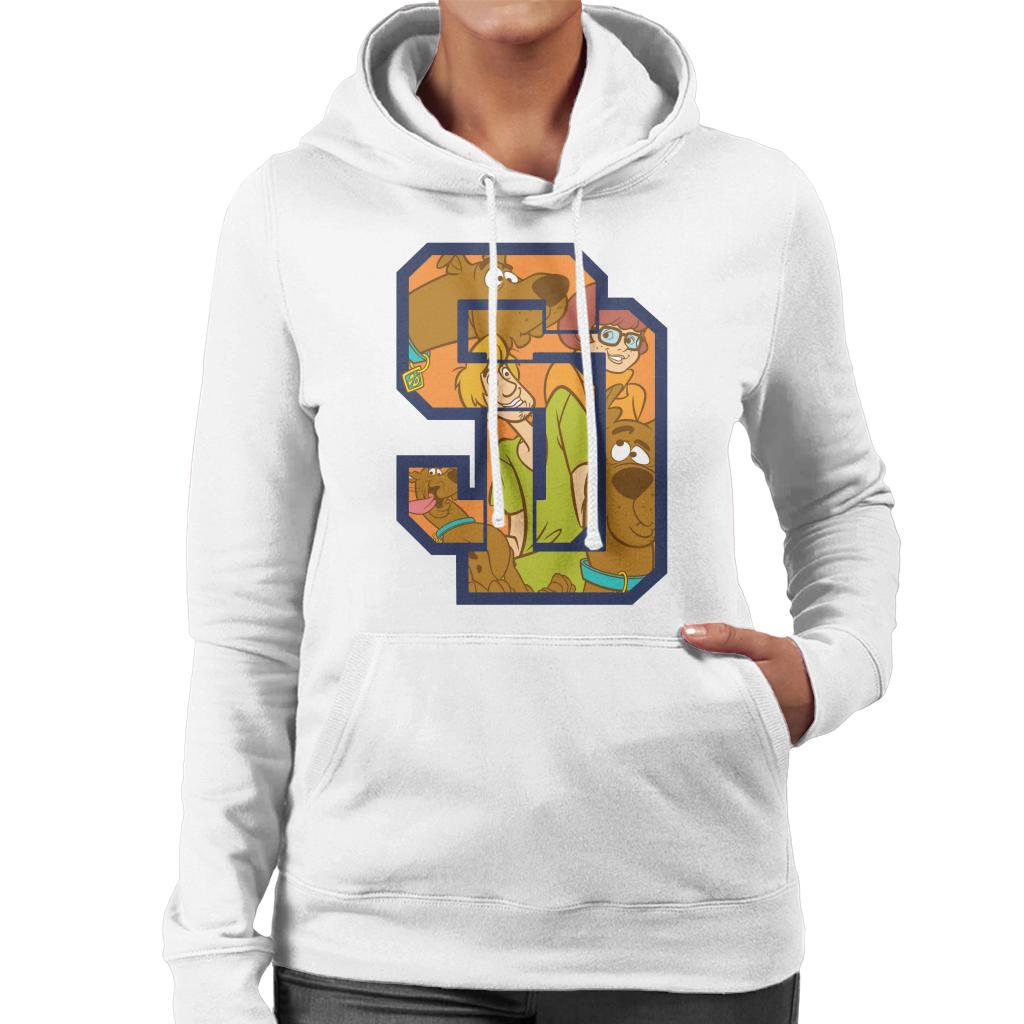 Scooby Doo Interlocking SD Women's Hooded Sweatshirt product image 4