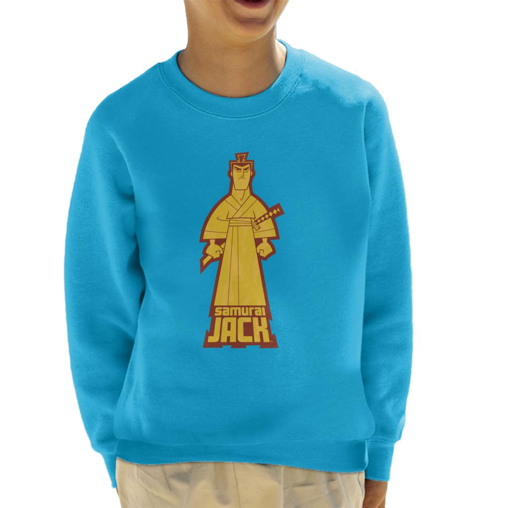 Samurai Jack Gold Pose Kid's Sweatshirt product image 4