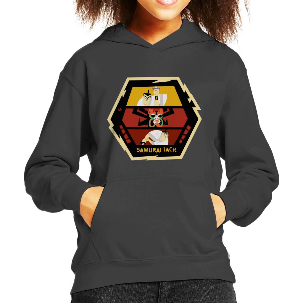 Samurai Jack Vs Aku Fight Montage Kid's Hooded Sweatshirt product image 4