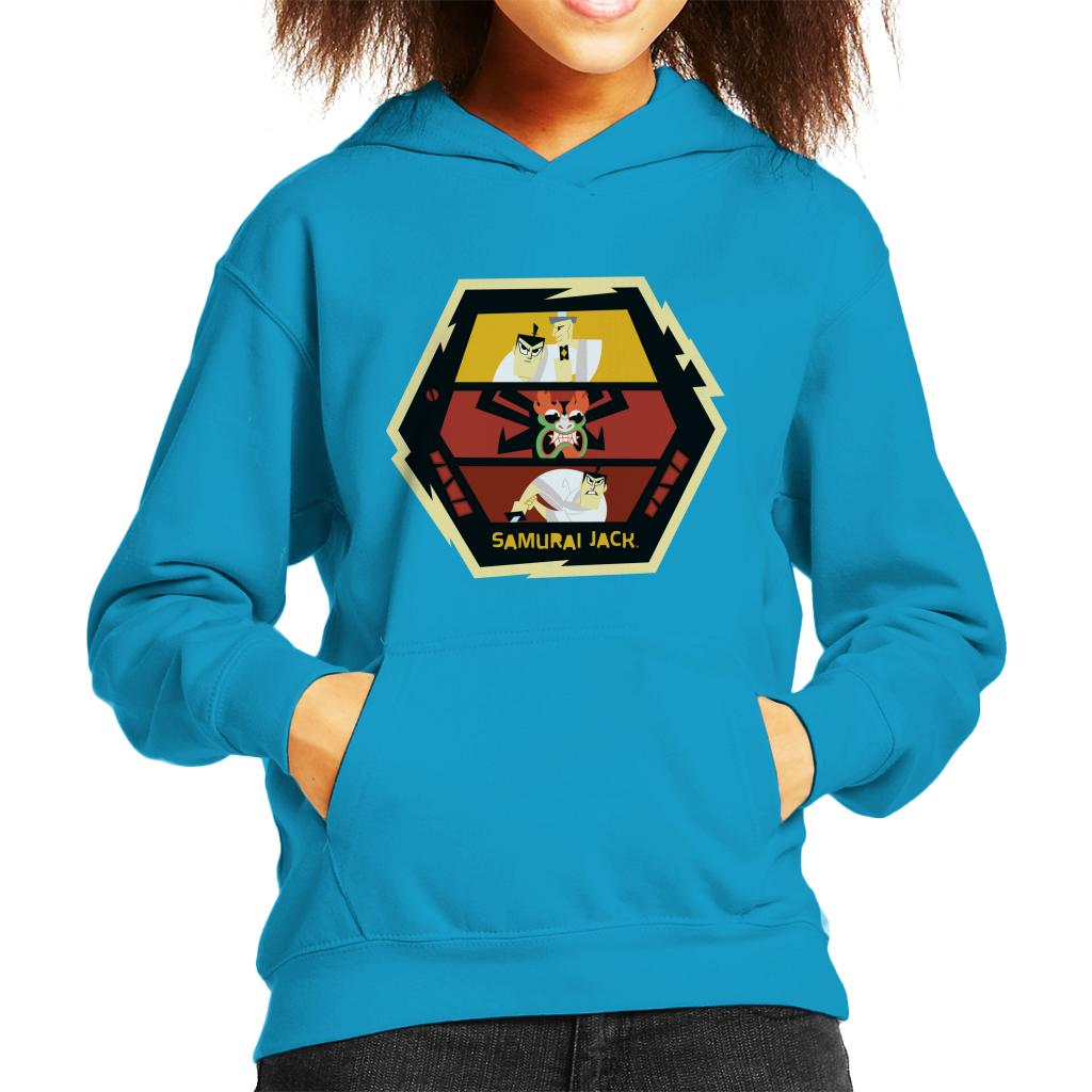 Samurai Jack Vs Aku Fight Montage Kid's Hooded Sweatshirt product image 6