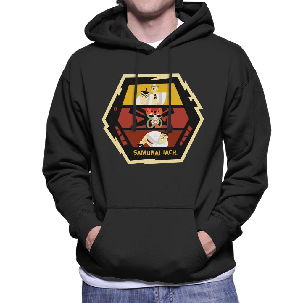 Samurai Jack Vs Aku Fight Montage Men's Hooded Sweatshirt product image 1