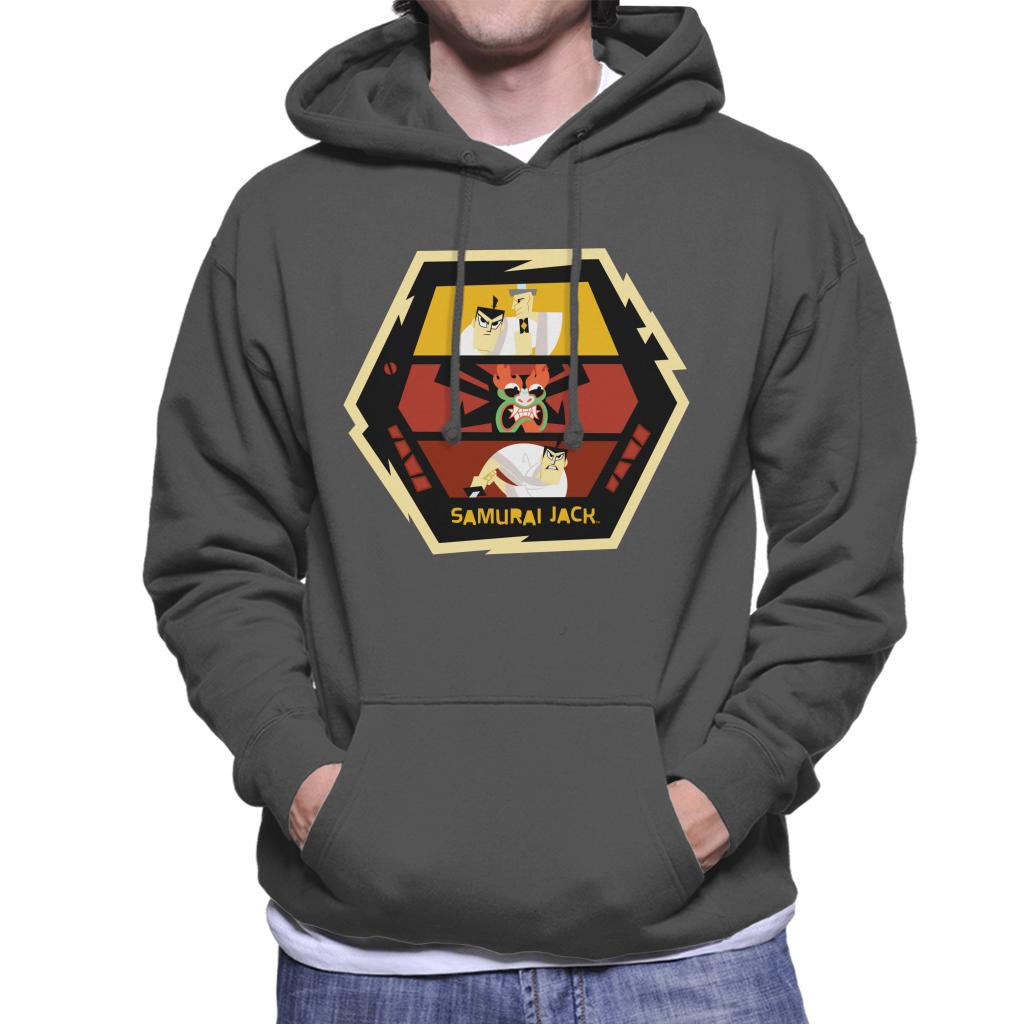 Samurai Jack Vs Aku Fight Montage Men's Hooded Sweatshirt product image 4