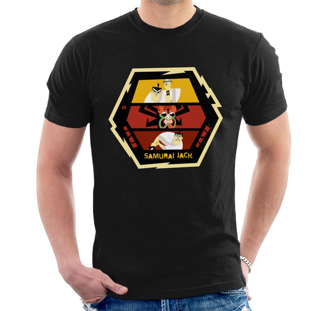 Samurai Jack Vs Aku Fight Montage Men's T-Shirt product image 1