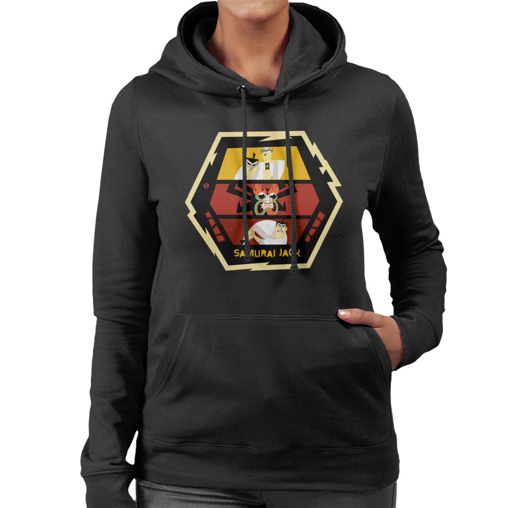 Samurai Jack Vs Aku Fight Montage Women's Hooded Sweatshirt product image 1
