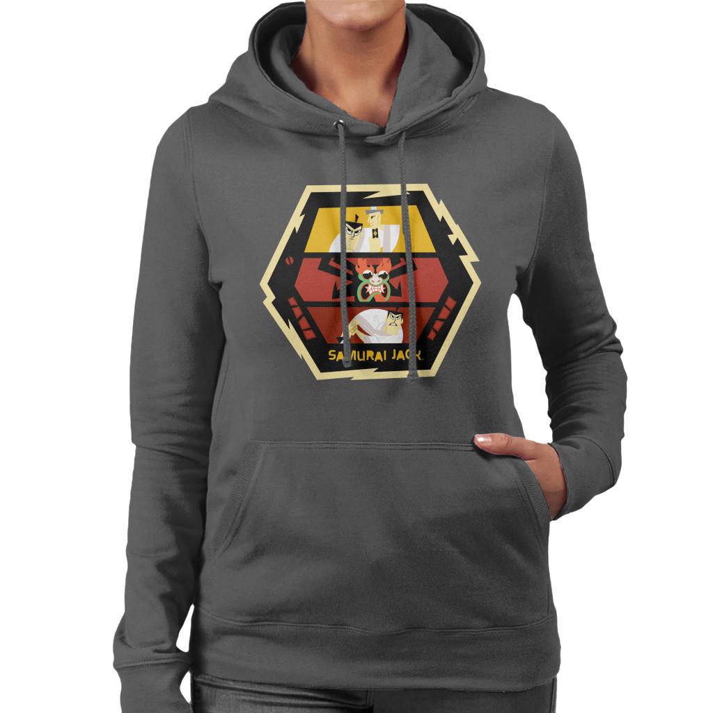 Samurai Jack Vs Aku Fight Montage Women's Hooded Sweatshirt product image 4