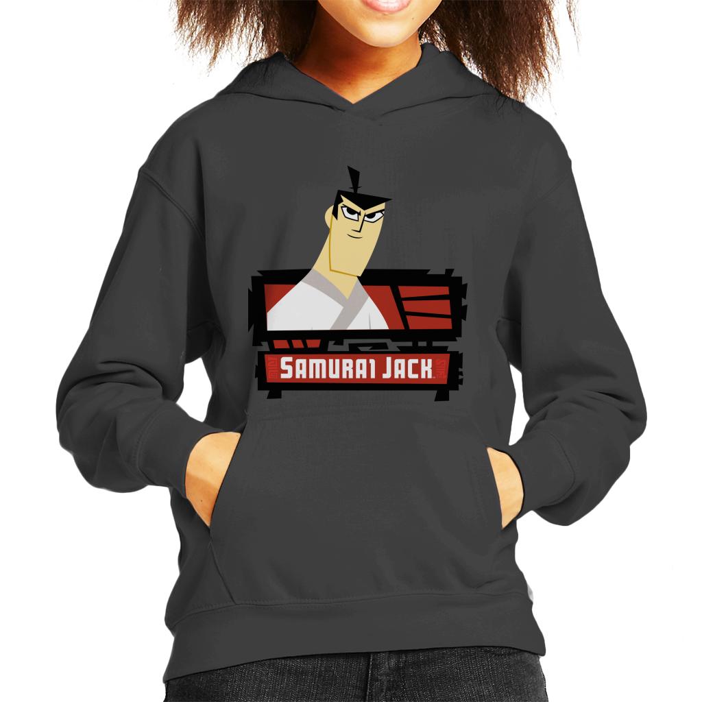 Samurai Jack Smirk Kid's Hooded Sweatshirt product image 1
