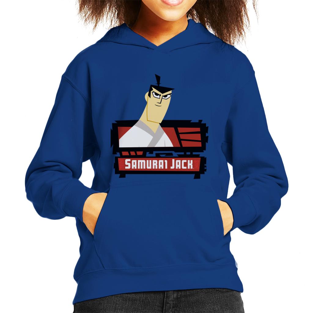 Samurai Jack Smirk Kid's Hooded Sweatshirt product image 6