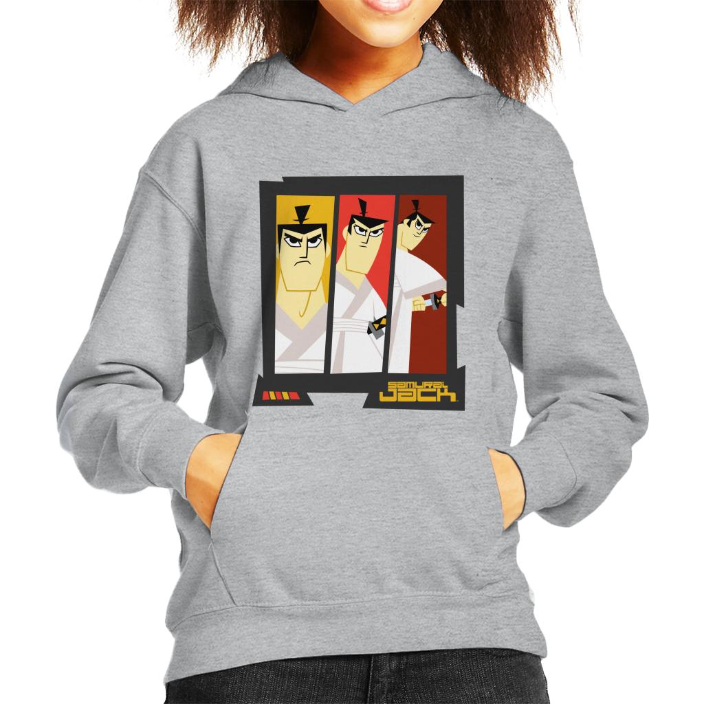 Samurai Jack Drawing Katana Montage Kid's Hooded Sweatshirt product image 1