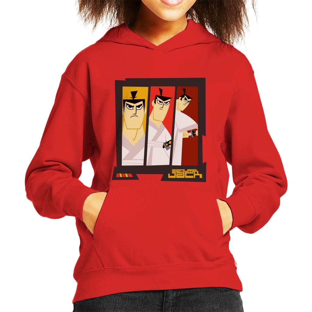 Samurai Jack Drawing Katana Montage Kid's Hooded Sweatshirt product image 6