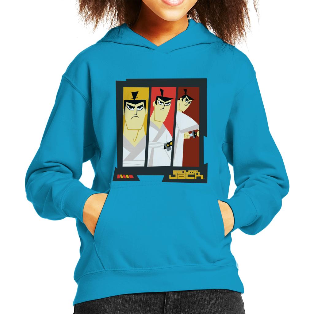 Samurai Jack Drawing Katana Montage Kid's Hooded Sweatshirt product image 4