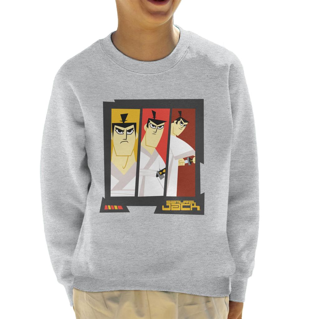 Samurai Jack Drawing Katana Montage Kid's Sweatshirt product image 1
