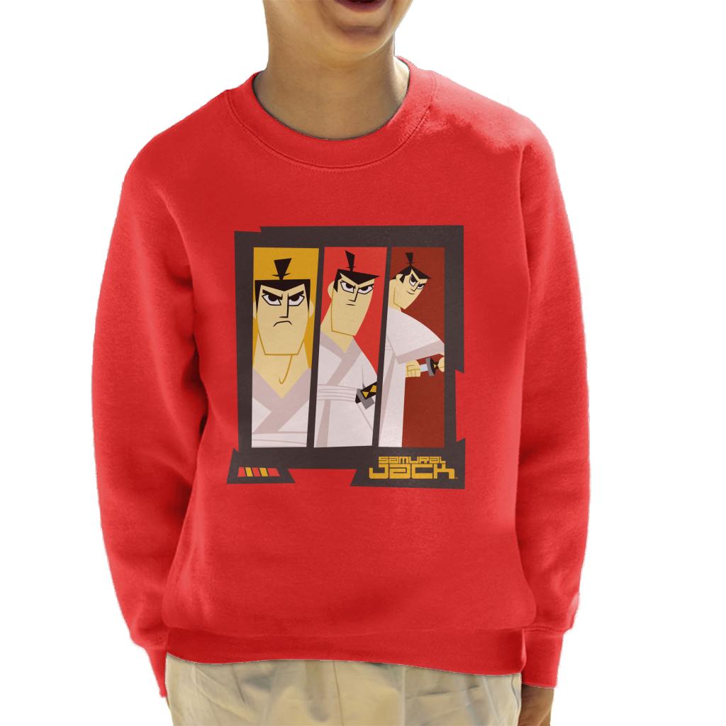 Samurai Jack Drawing Katana Montage Kid's Sweatshirt product image 6