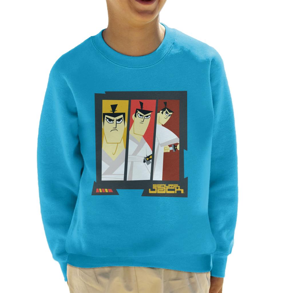 Samurai Jack Drawing Katana Montage Kid's Sweatshirt product image 4