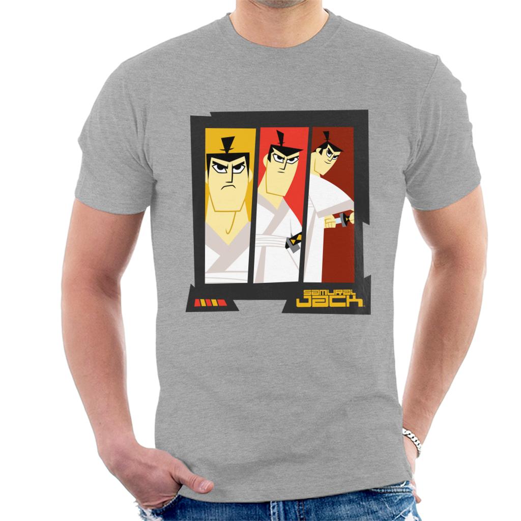 Samurai Jack Drawing Katana Montage Men's T-Shirt product image 1
