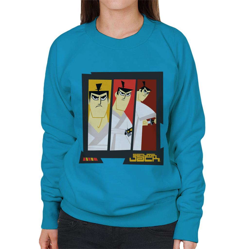 Samurai Jack Drawing Katana Montage Women's Sweatshirt product image 4