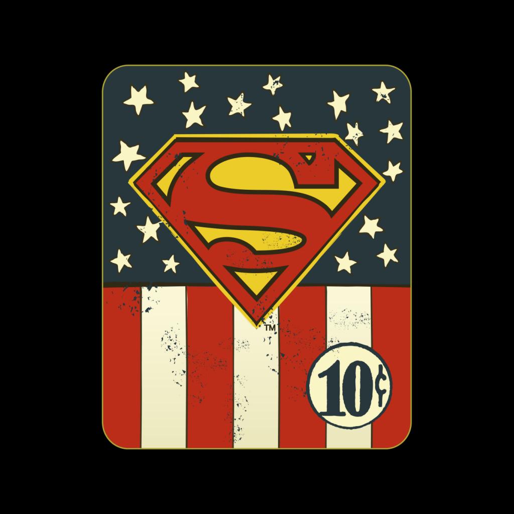 Superman US Flag Golden Age 10c Art Women's Sweatshirt product image 2