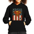 Superman US Flag Golden Age 10c Art Kid's Hooded Sweatshirt product image 1