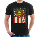 Superman US Flag Golden Age 10c Art Men's T-Shirt product image 1
