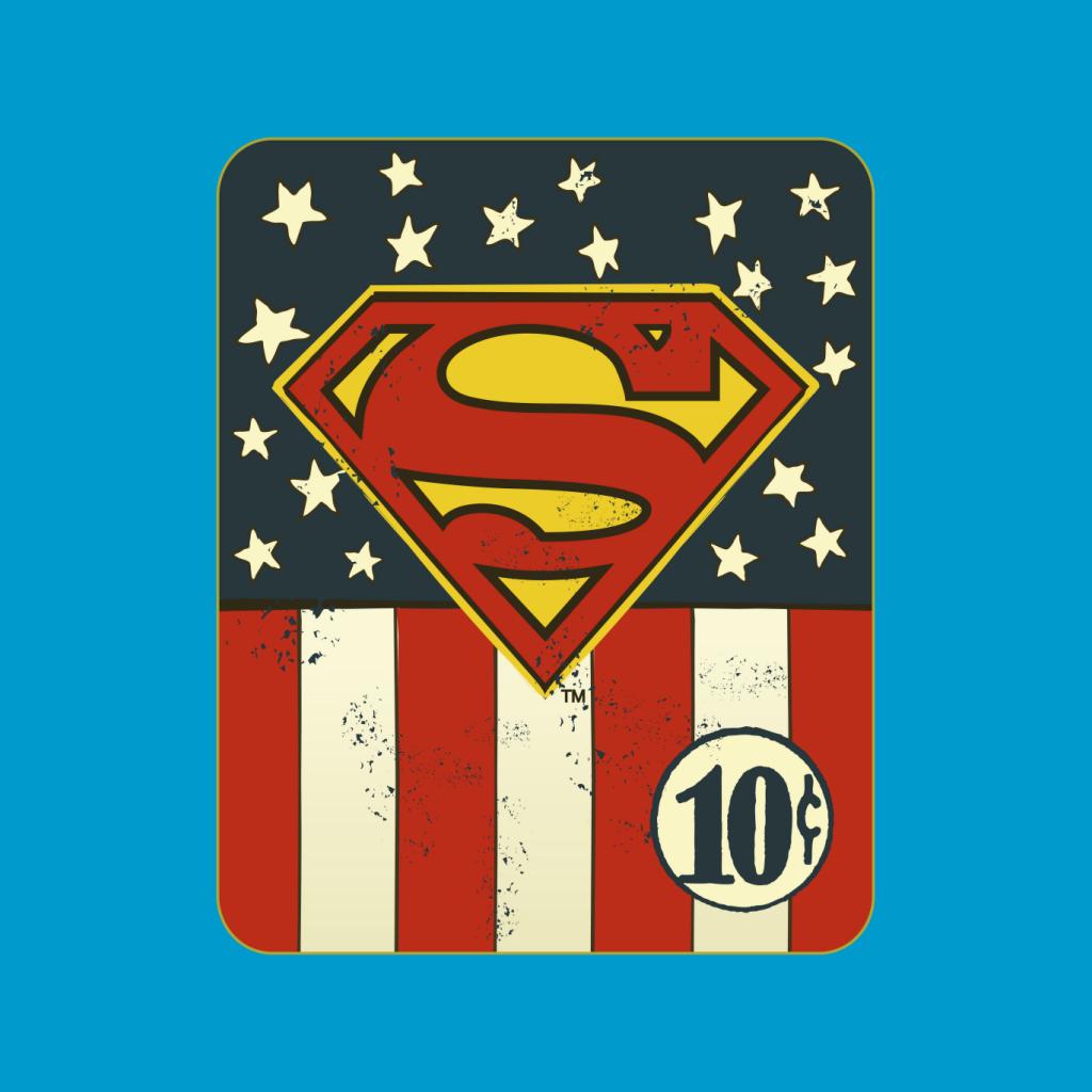 Superman US Flag Golden Age 10c Art Women's Hooded product image 7