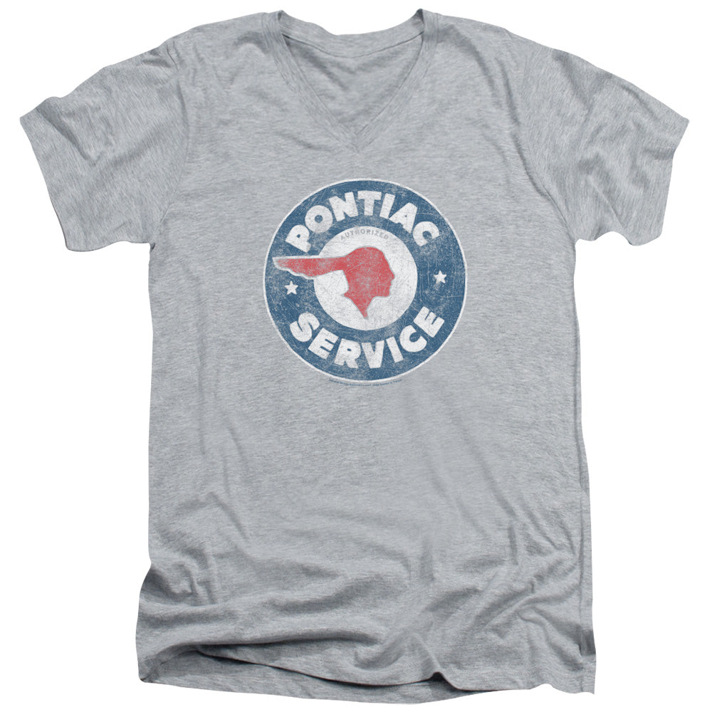 Pontiac - Vintage Service Adult Slim Fit V Neck Cotton product image 1