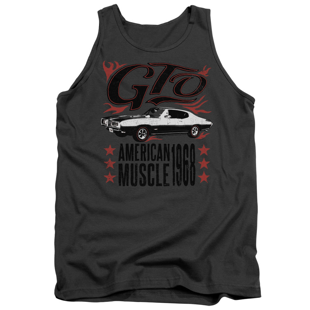 Pontiac - GTO Flames Adult Tank Top