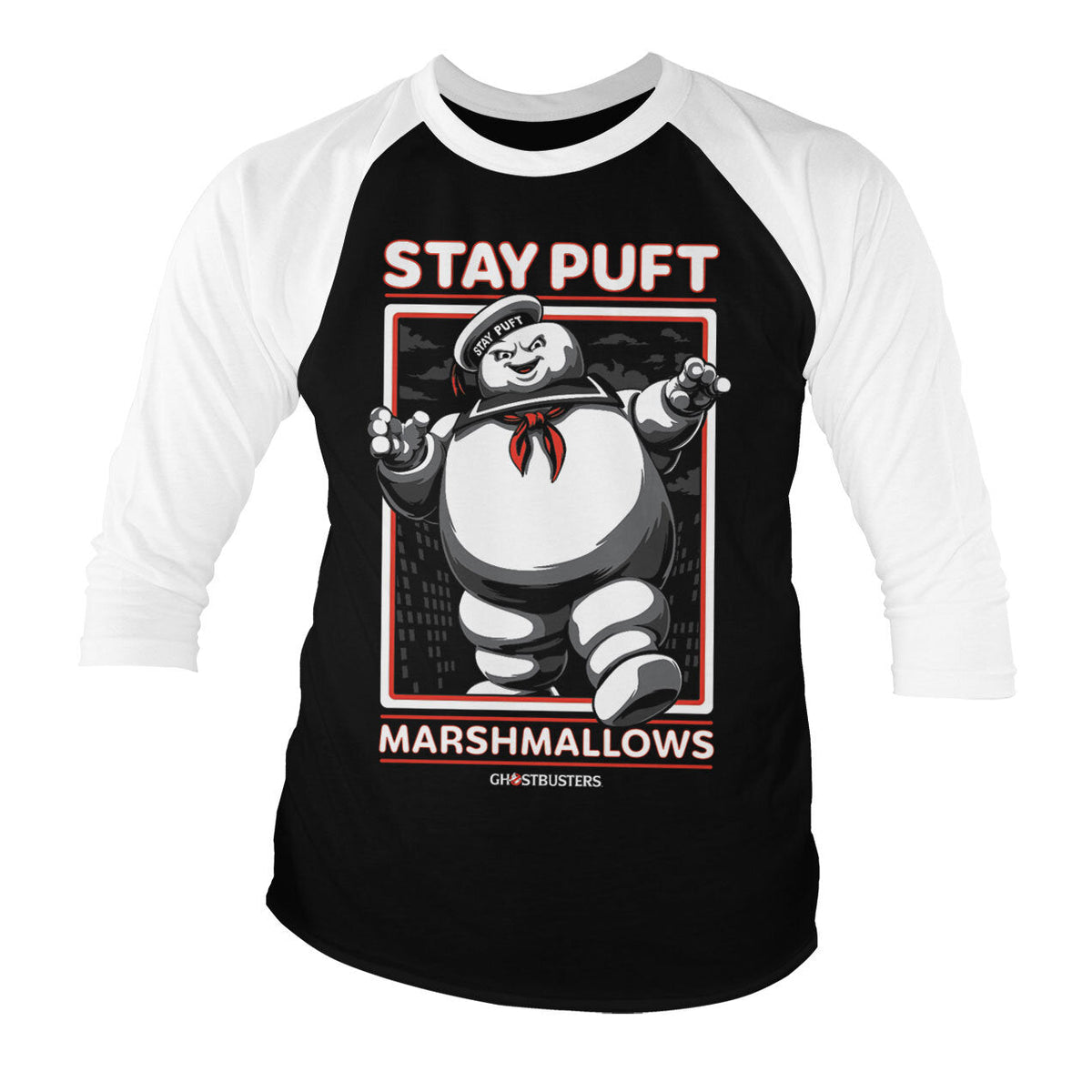 Ghostbusters - Stay Puft Marshmallows Baseball Long Sleeve product image 1