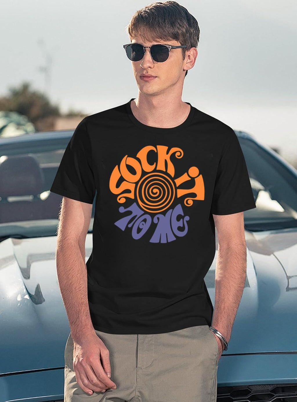 Sock It to Me Black T-Shirt