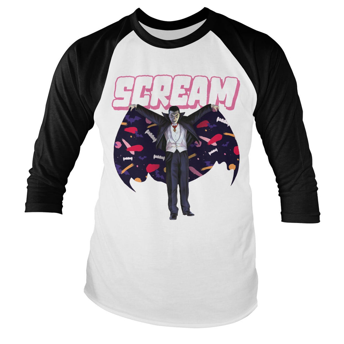 Universal Monsters - Dracula - Scream Baseball Long Sleeve product image 1