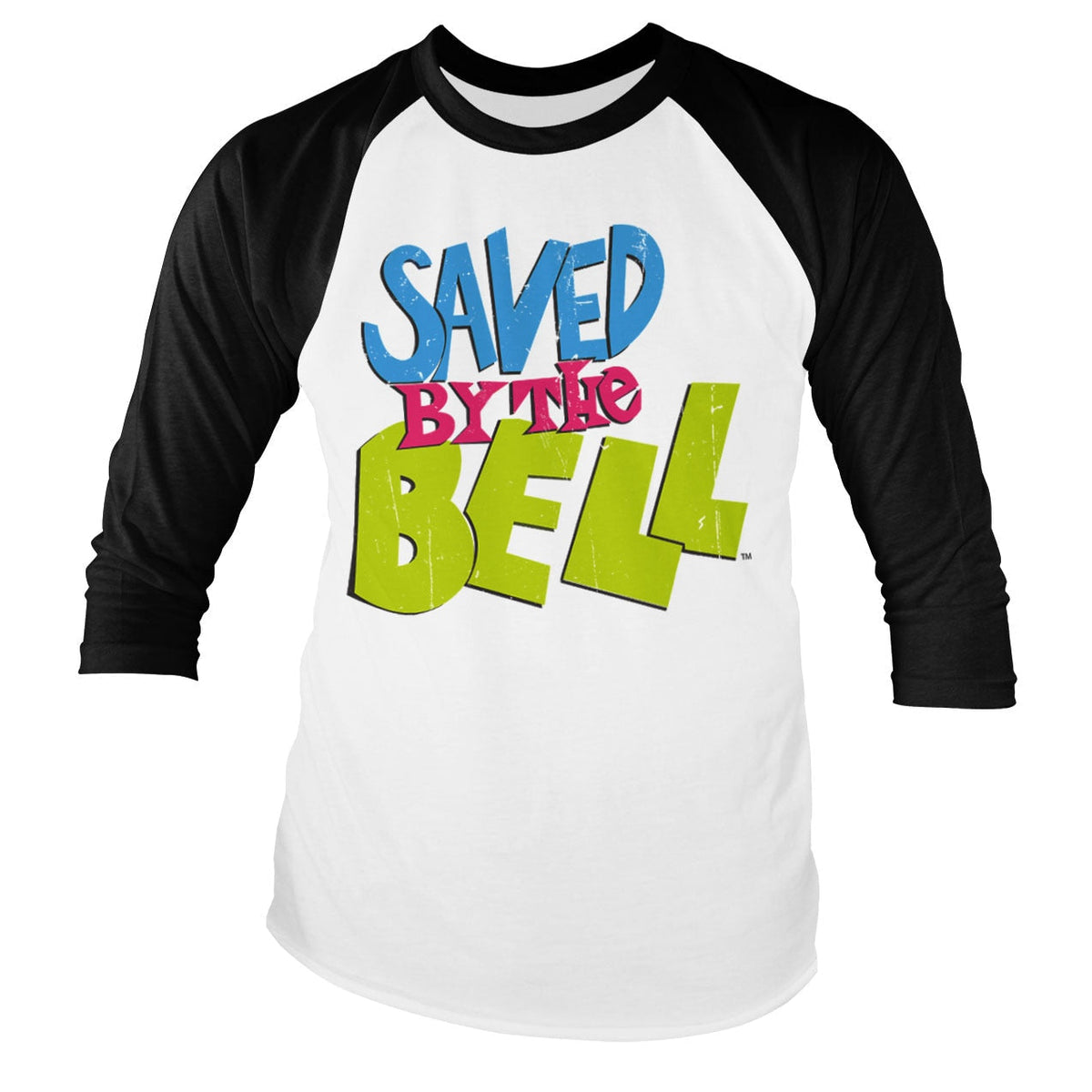 Saved By The Bell - Distressed Logo Baseball Long Sleeve product image 1